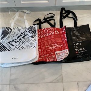 4 Large Lululemon Bags